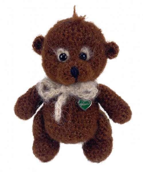 Häkelteddy "Pitti" 10cm - Kaschmir
