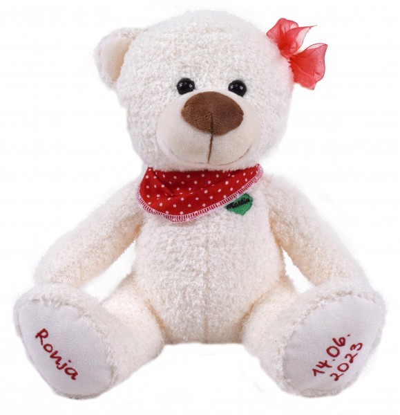 30cm Knuddelbär mit Bestickung