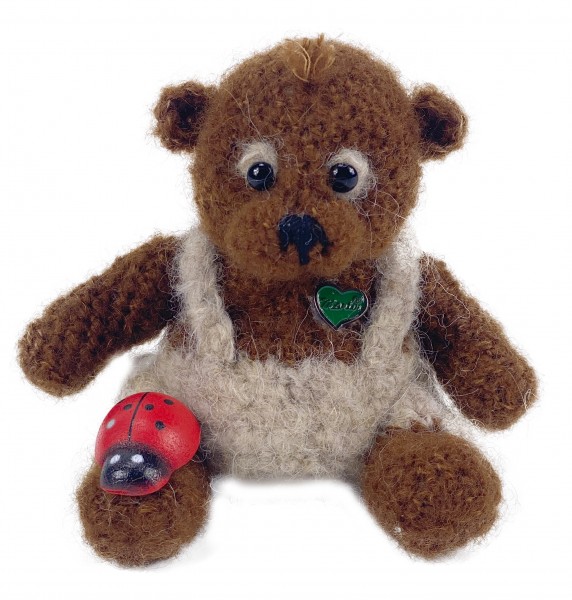 Häkelteddy "Glücks-Pitti" 8cm - Kaschmir